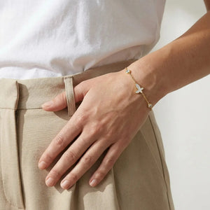 Sacred Butterfly Gold Bracelet – 18K Mother of Pearl Jewellar