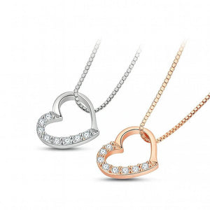 Amora – 925 Sterling Silver Heart Pendant Necklace - Jewellar