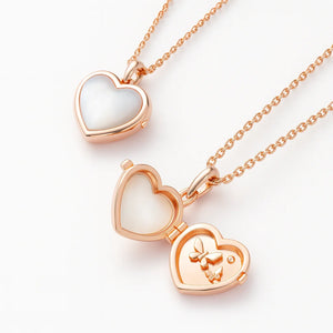 Amora S925 sterling silver heart pendant necklace with cubic zirconia on an adjustable 21–50 cm chain.