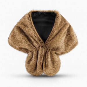 Arctic Grace – Faux Fur Winter Shawl Cape - Jewellar