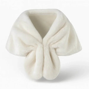 Arctic Grace – Faux Fur Winter Shawl Cape - Jewellar