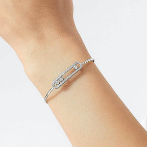 Aria Move – 925 Silver Diamond Accent Bracelet - Jewellar
