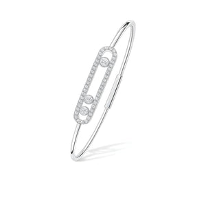 Aria Move – 925 Silver Diamond Accent Bracelet - Jewellar