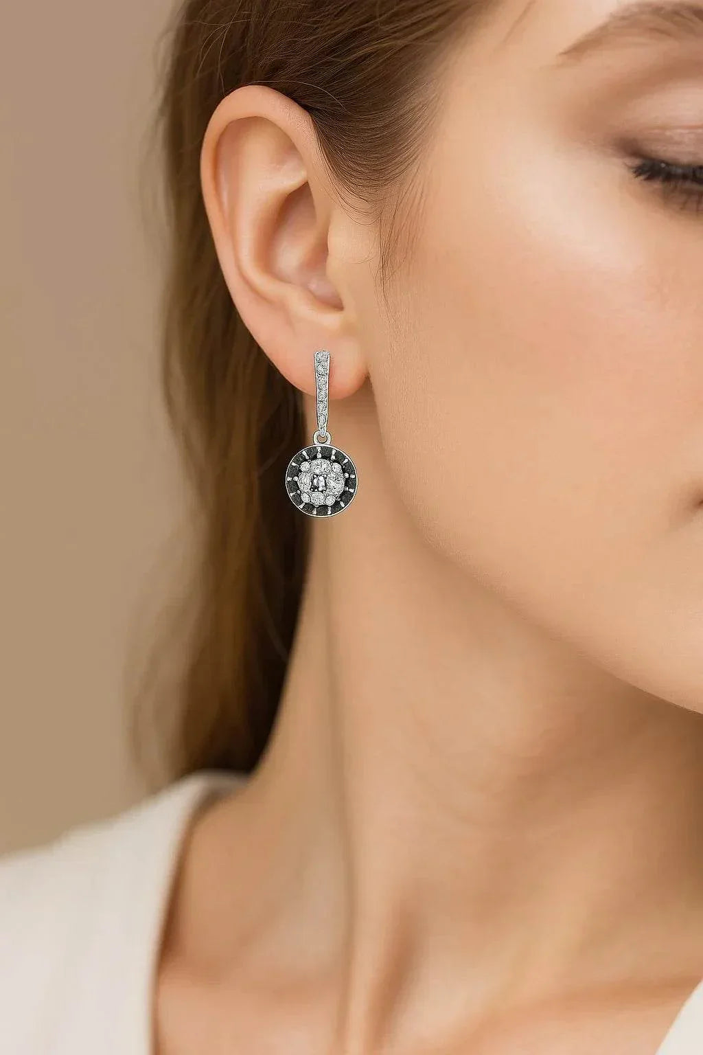 Arwen Glow – 925 Silver Geometric Earrings - Jewellar