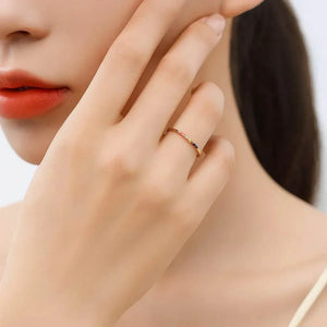 Aurora Glow – 925 Sterling Silver Rainbow Stone Ring - Jewellar