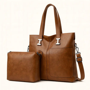 Aveline – Classic leather one-shoulder messenger bag for women, crafted from premium cowhide, available in multiple colors.