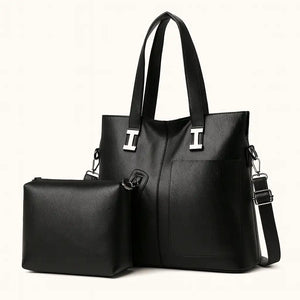 Aveline – Classic leather one-shoulder messenger bag for women, crafted from premium cowhide, available in multiple colors.