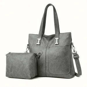 Aveline – Classic leather one-shoulder messenger bag for women, crafted from premium cowhide, available in multiple colors.