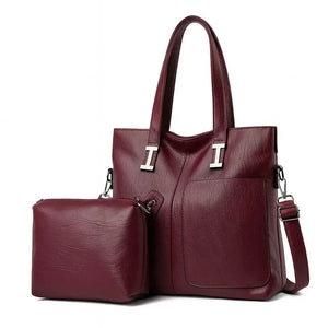 Aveline – Classic leather one-shoulder messenger bag for women, crafted from premium cowhide, available in multiple colors.
