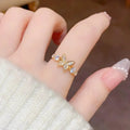 Bella Papillon – Gold Plated Butterfly Ring - Jewellar