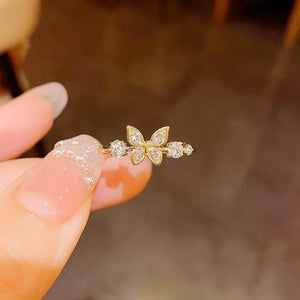Bella Papillon – Gold Plated Butterfly Ring - Jewellar