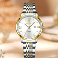 Celeste Slim – Waterproof Luminous Steel Watch - Jewellar