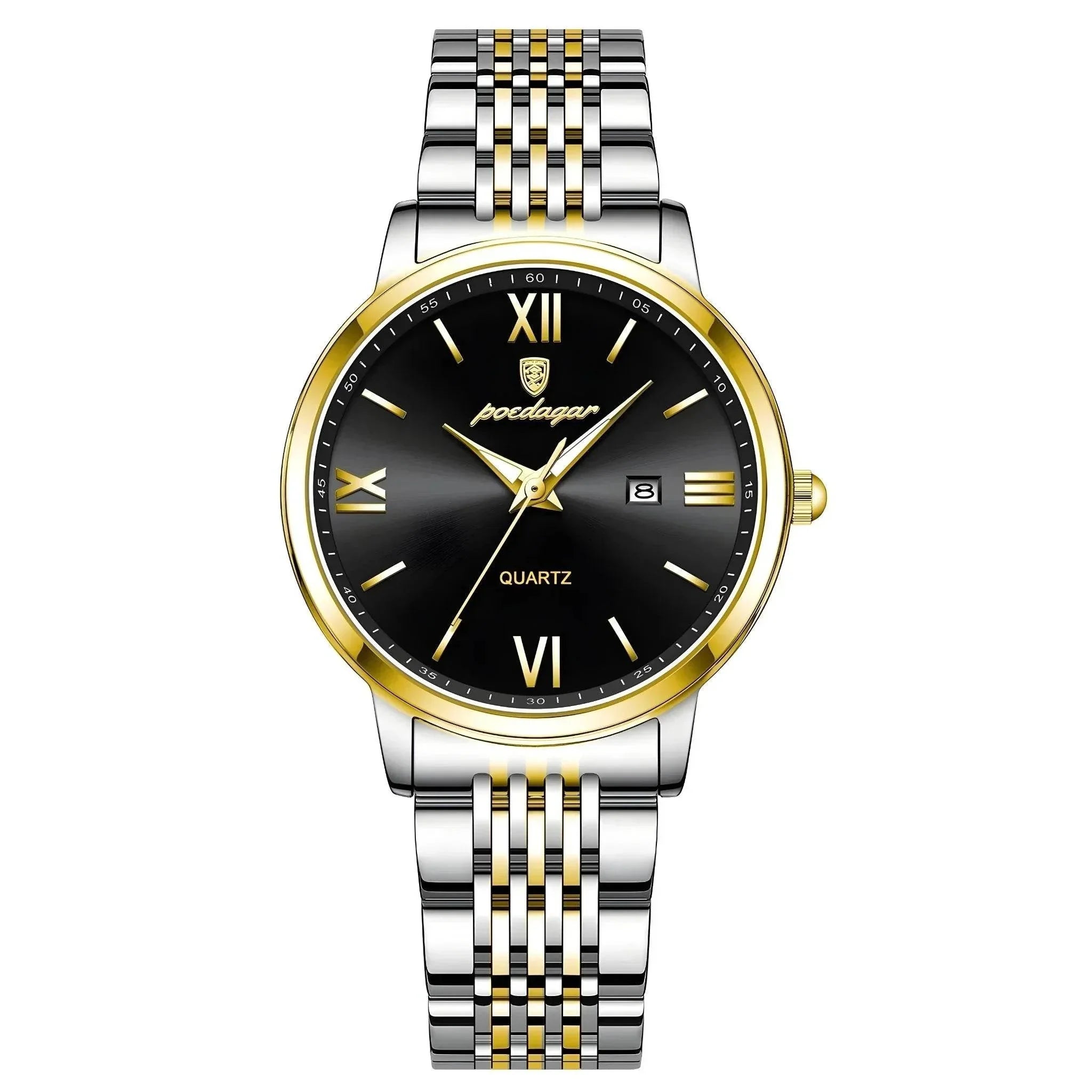 Celeste Slim – Waterproof Luminous Steel Watch - Jewellar