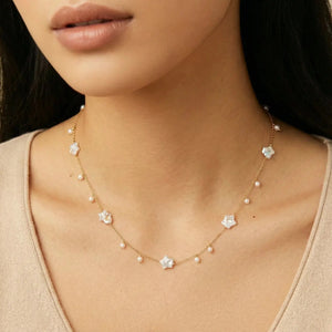 Celestial Pearl Necklace – 18K Gold Vermeil Jewellar