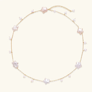 Celestial Pearl Necklace – 18K Gold Vermeil Jewellar