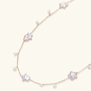 Celestial Pearl Necklace – 18K Gold Vermeil Jewellar