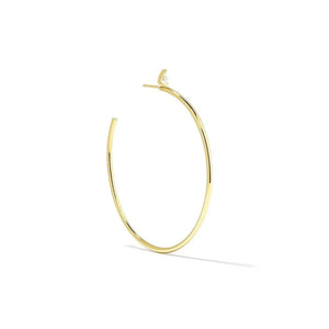 Cera Loop – 925 Silver C-Shaped Diamond Earrings - Jewellar