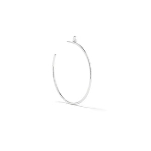 Cera Loop – 925 Silver C-Shaped Diamond Earrings - Jewellar