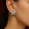 Flora Wings – Diamond Butterfly Earrings - Jewellar