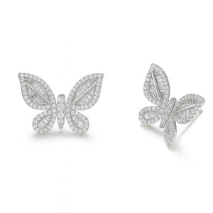 Flora Wings – Diamond Butterfly Earrings - Jewellar