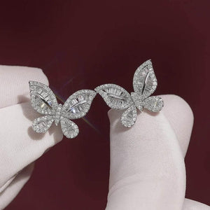 Flora Wings – Diamond Butterfly Earrings - Jewellar