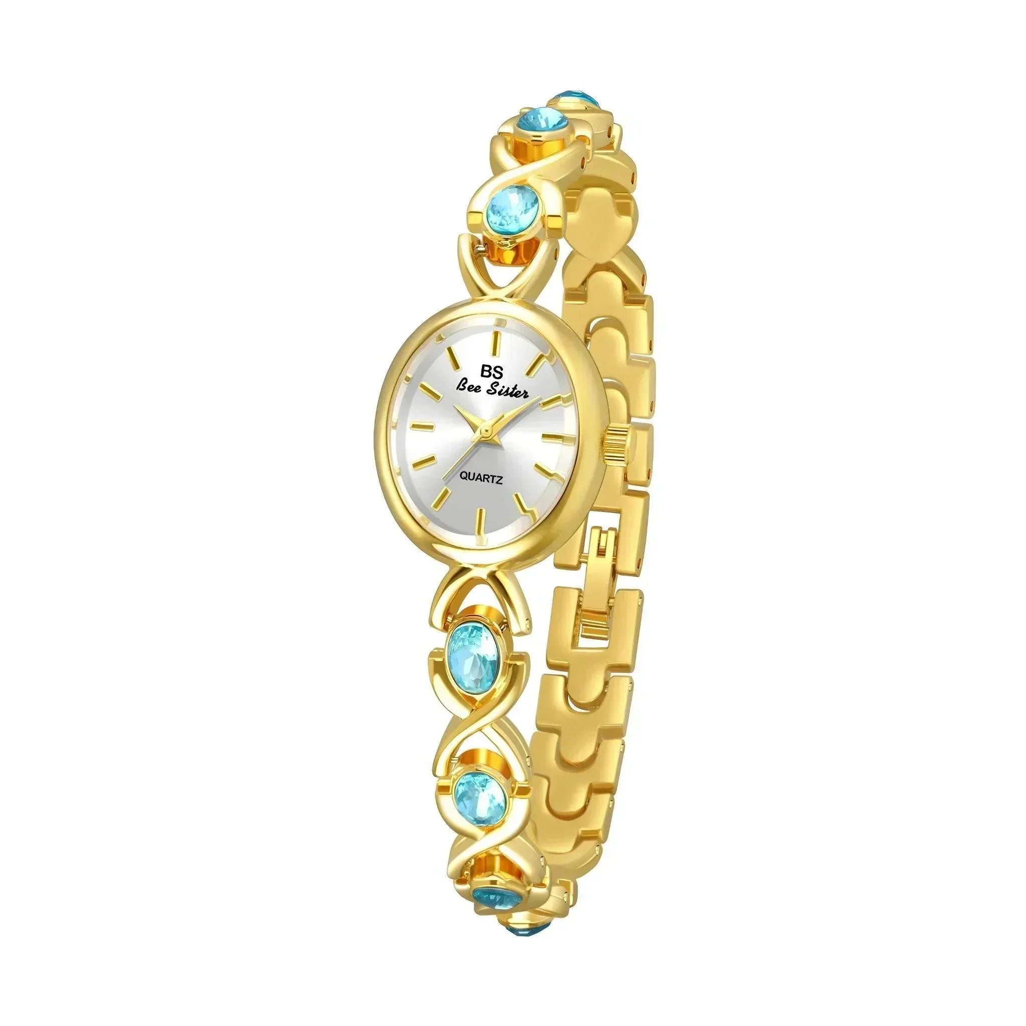 Glacier Oval – Sapphire Blue Light Luxury Watch - Jewellar