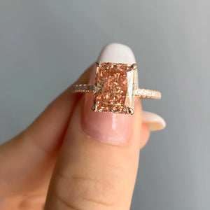 Glacier Spark Ring – S925 sterling silver square zircon design with dazzling ice-cut brilliance