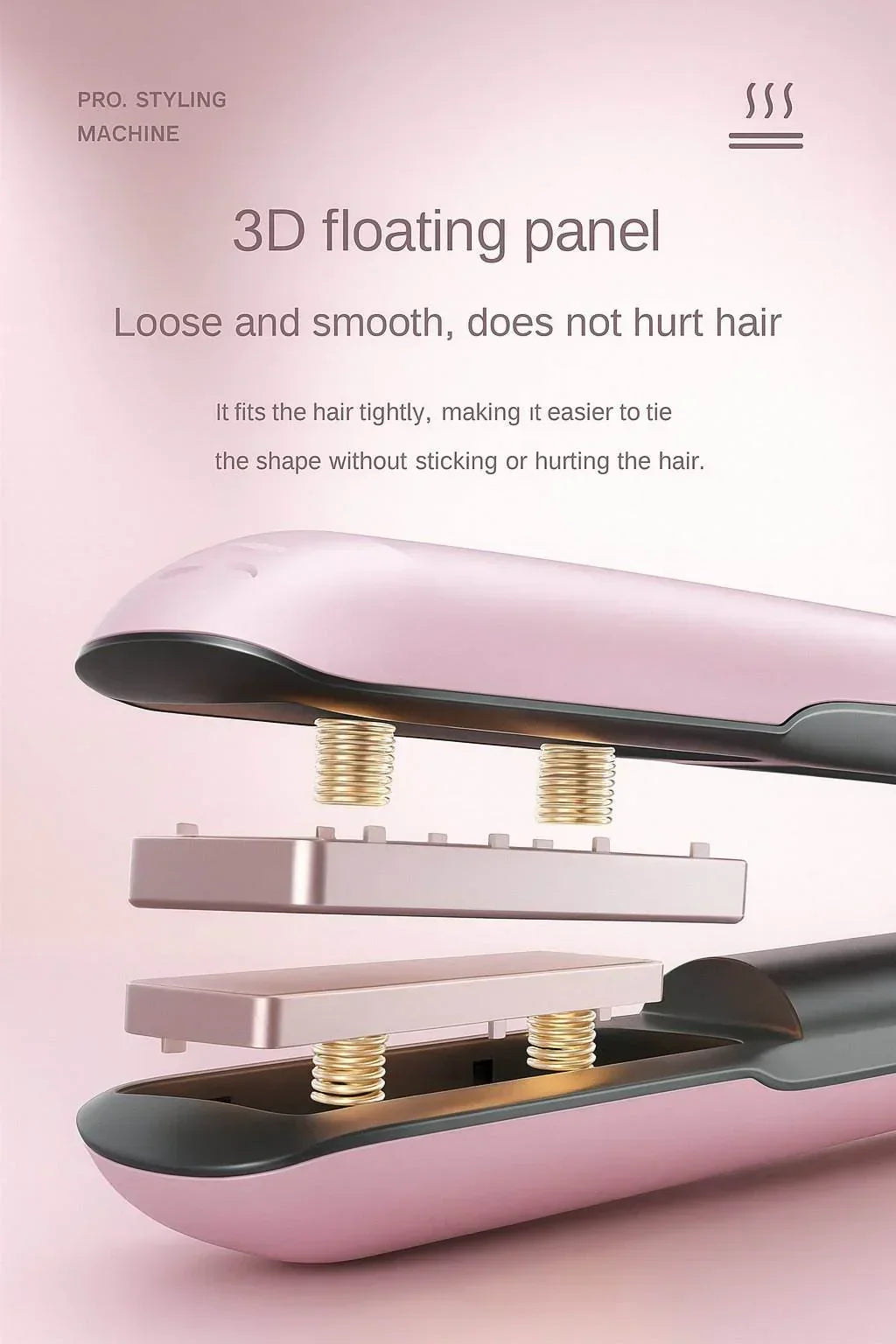 GlamWave Pro – Wireless 2-in-1 Hair Straightener & Curler - Jewellar