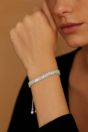 Gleam Tassel – Adjustable Rhinestone Bracelet - Jewellar