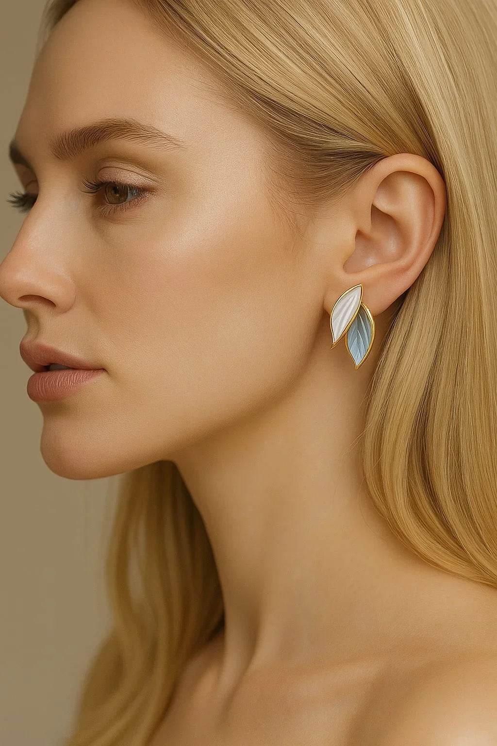 Ivy Flow – Sculpted Metal Earrings - Jewellar