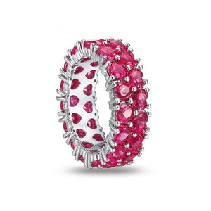 Kyra – White Gold Plated Statement Ring - Jewellar