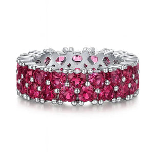 Kyra – White Gold Plated Statement Ring - Jewellar