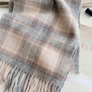 Lana Plaid – Wool Checkered Scarf - Jewellar