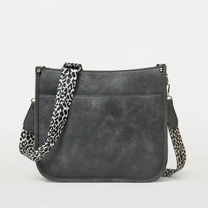 Leopard print PU leather messenger bag with spacious interior – Leona Messenger by Jewellar