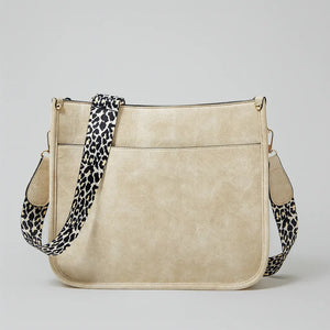 Leopard print PU leather messenger bag with spacious interior – Leona Messenger by Jewellar