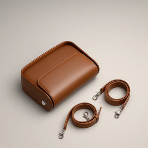 Liora niche design genuine leather crossbody bag in black and brown with multiple carrying options – by Jewellar