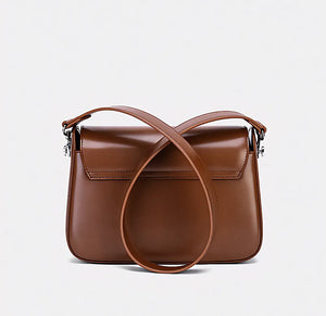 Liora niche design genuine leather crossbody bag in black and brown with multiple carrying options – by Jewellar