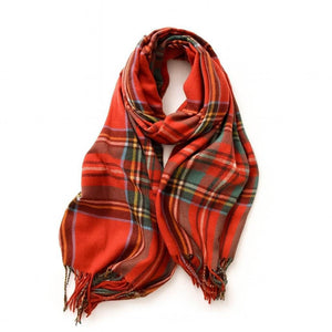 Luna Grid – Imitation Cashmere Winter Scarf - Jewellar