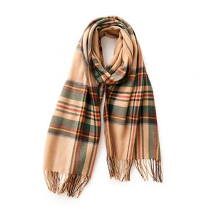 Luna Grid – Imitation Cashmere Winter Scarf - Jewellar