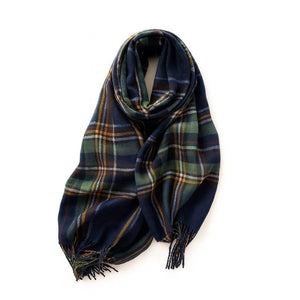 Luna Grid – Imitation Cashmere Winter Scarf - Jewellar
