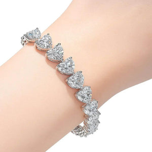 Luna Heart – Diamond Accent Love Bracelet - Jewellar