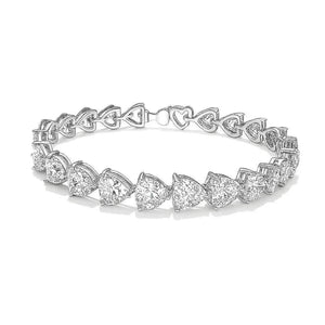 Luna Heart – Diamond Accent Love Bracelet - Jewellar