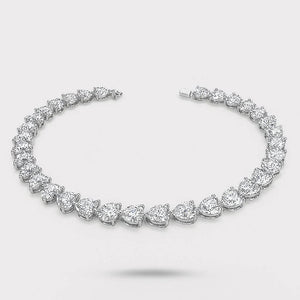 Luna Heart – Diamond Accent Love Bracelet - Jewellar
