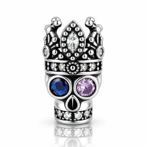 Men's Crowned Skull Stud