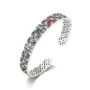 Myra Totem – 925 Silver Hollow Vintage Bracelet - Jewellar
