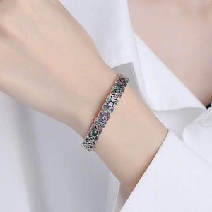 Myra Totem – 925 Silver Hollow Vintage Bracelet - Jewellar