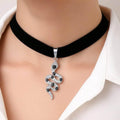 Nocturne Serpent – Velvet Gothic Snake Choker - Jewellar