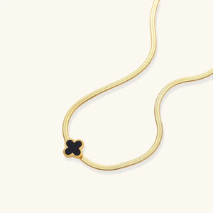 Noire Clover – 18K Gold Lucky Necklace Jewellar