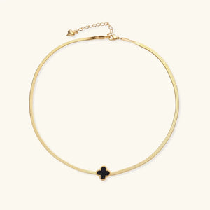 Noire Clover – 18K Gold Lucky Necklace Jewellar