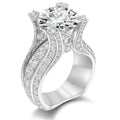 Rosette Spark – Oval Zircon Rose Gold Engagement Ring - Jewellar